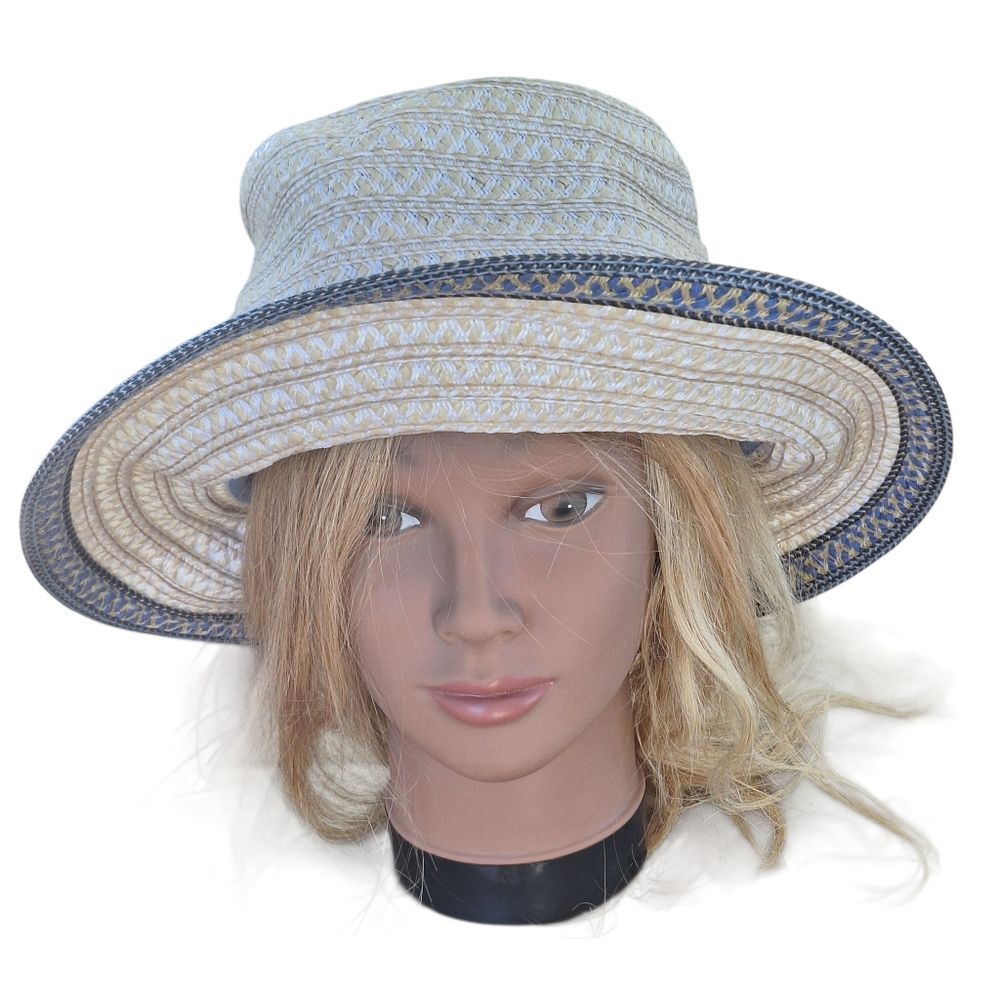 ERIC JAVITS Hat Big Deal Squishee Woven Packable Fedora UV UPF 50+ Sun Protect